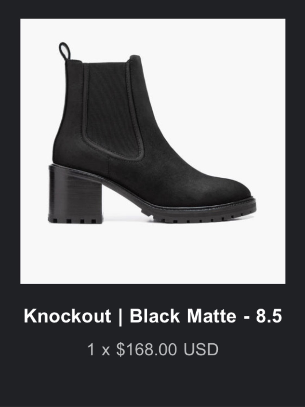 Thursday Boot Company Black Chelsea Heeled Ankle Boots - Picture 5 of 5